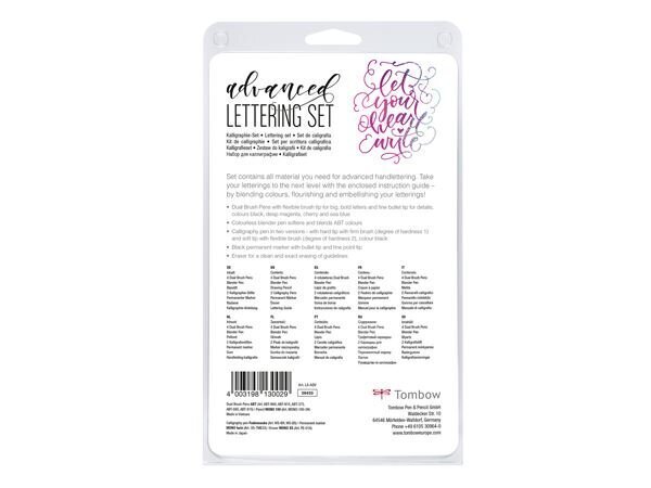 Aseta TOMBOW Lettering Advanced hinta ja tiedot | Taide- ja askartelutarvikkeet | hobbyhall.fi