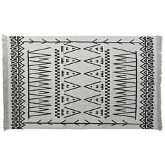 Matto DKD Home Decor 160 x 250 x 0,7 cm Musta Polyesteri Valkoinen Ikat Boho hinta ja tiedot | Isot matot | hobbyhall.fi