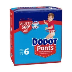 Kertakäyttövaipat Dodot Pants 6, 27 kpl. hinta ja tiedot | Vaipat | hobbyhall.fi