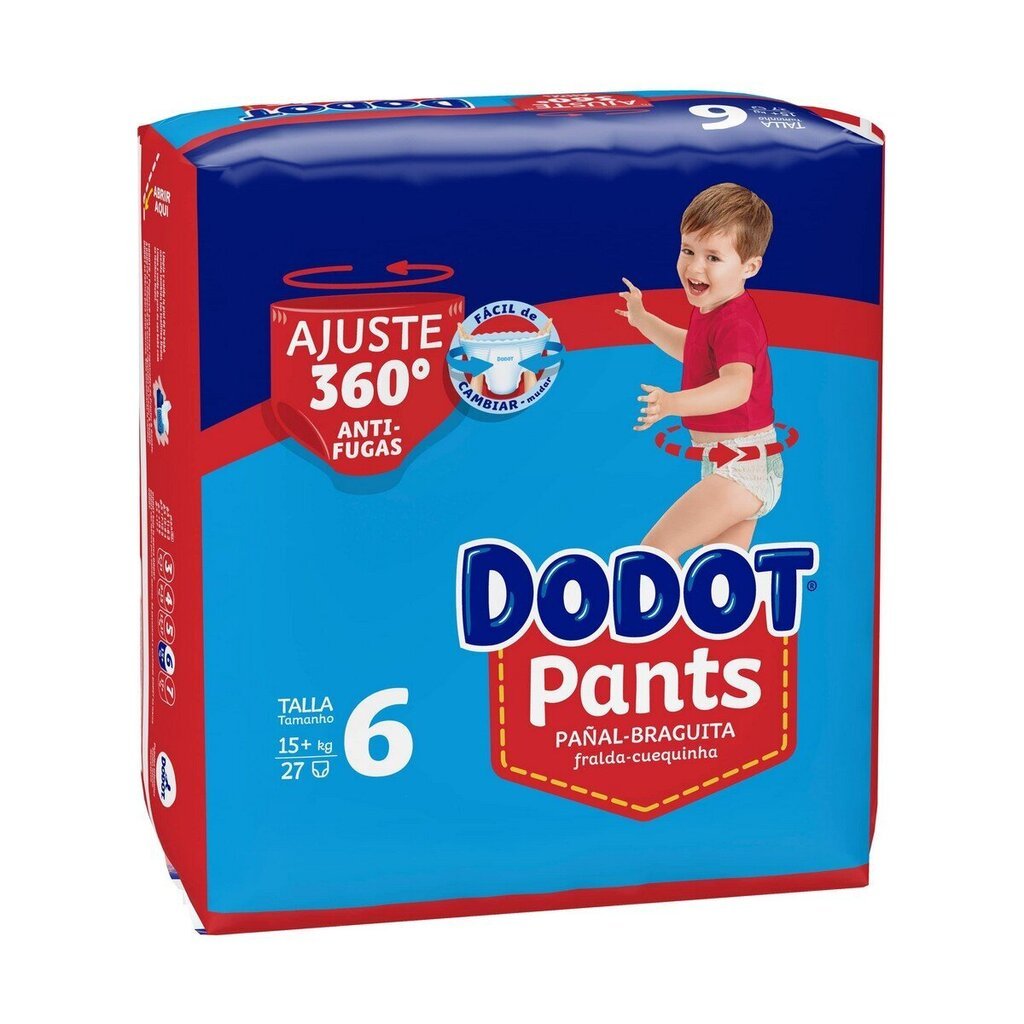 dodot pants 6 kertakäyttövaipat, 27 kpl. hinta ja tiedot | Vaipat | hobbyhall.fi