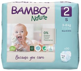 Orgaaniset housuvaipat BAMBON NATURE 2 (36+kg), 30 kpl hinta ja tiedot | Bambo Lapset | hobbyhall.fi