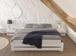 Sänky LENGVUMAS patjalla, 200x200cm, valkoinen hinta ja tiedot | Sängyt | hobbyhall.fi