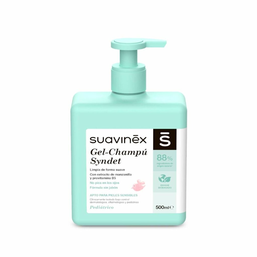 Geeli ja shampoo Suavinex Syndet, 500 ml. hinta ja tiedot | Kylpyvälineet | hobbyhall.fi