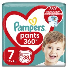 PAMPERS Housut Jumbo Pack koko 7 (17+ kg), 38 kpl. hinta ja tiedot | Vaipat | hobbyhall.fi