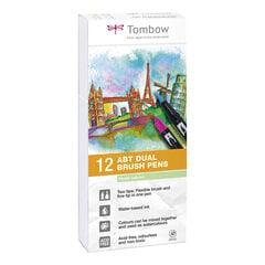 Marker Tombow ABT-12P-2 12 kpl hinta ja tiedot | Taide- ja askartelutarvikkeet | hobbyhall.fi