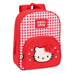 Reppu Hello Kitty Spring, punainen, 26 x 34 x 11 cm hinta ja tiedot | Koulureput ja -laukut | hobbyhall.fi