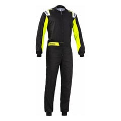 Karting-haalari Sparco 002343NRGF1S Musta Keltainen hinta ja tiedot | Miesten urheiluvaatteet | hobbyhall.fi