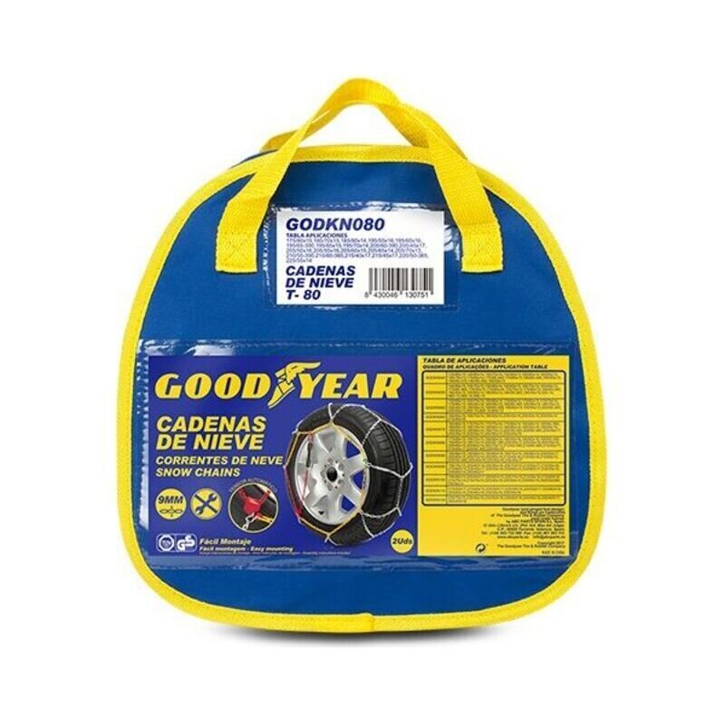 Auton lumiketjut Goodyear T-80 hinta ja tiedot | Lisätarvikkeet autoiluun | hobbyhall.fi