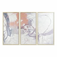 Koristekasvi DKD Home Decor Maljakko 20 x 20 x 78 cm Posliini Pinkki PVC (2 osaa) hinta ja tiedot | Taulut | hobbyhall.fi