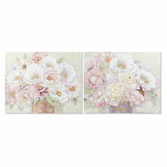 Maalaus DKD Home Decor Maljakko 100 x 3 x 80 cm Shabby Chic (2 osaa) hinta ja tiedot | Taulut | hobbyhall.fi