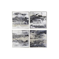 Picture DKD Home Decor Abstract, 79 x 2,5 x 79 cm, 4 kpl. hinta ja tiedot | Taulut | hobbyhall.fi