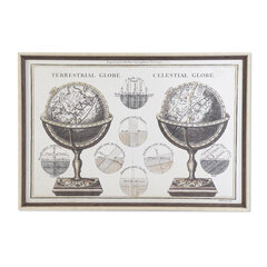 Kuva DKD Home Decor World Map, 95 x 3 x 65 cm hinta ja tiedot | Taulut | hobbyhall.fi