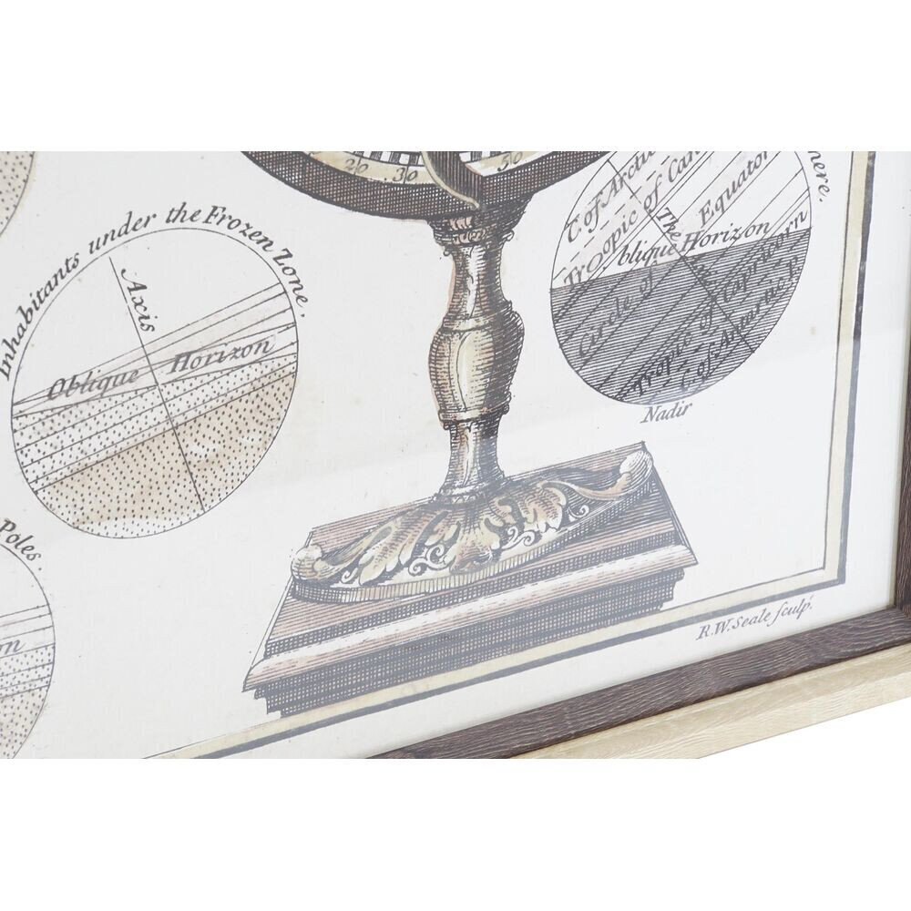 Kuva DKD Home Decor World Map, 95 x 3 x 65 cm hinta ja tiedot | Taulut | hobbyhall.fi