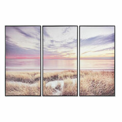 Kolmen kuvan setti DKD Home Decor Välimeren Aurinko (120 x 2,8 x 80 cm) hinta ja tiedot | Taulut | hobbyhall.fi