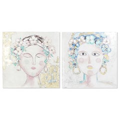 Kuva DKD Home Decor Woman, 100 x 3,5 x 100 cm, 2 kpl. hinta ja tiedot | Taulut | hobbyhall.fi