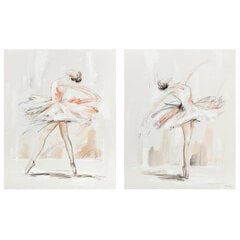 Kuva DKD Home Decor Ballerina, 80 x 3,7 x 100 cm, 2 kpl. hinta ja tiedot | Taulut | hobbyhall.fi