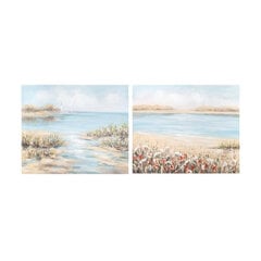 Kuva DKD Home Decor Beach, 100 x 3,7 x 80 cm, 2 kpl. hinta ja tiedot | Taulut | hobbyhall.fi