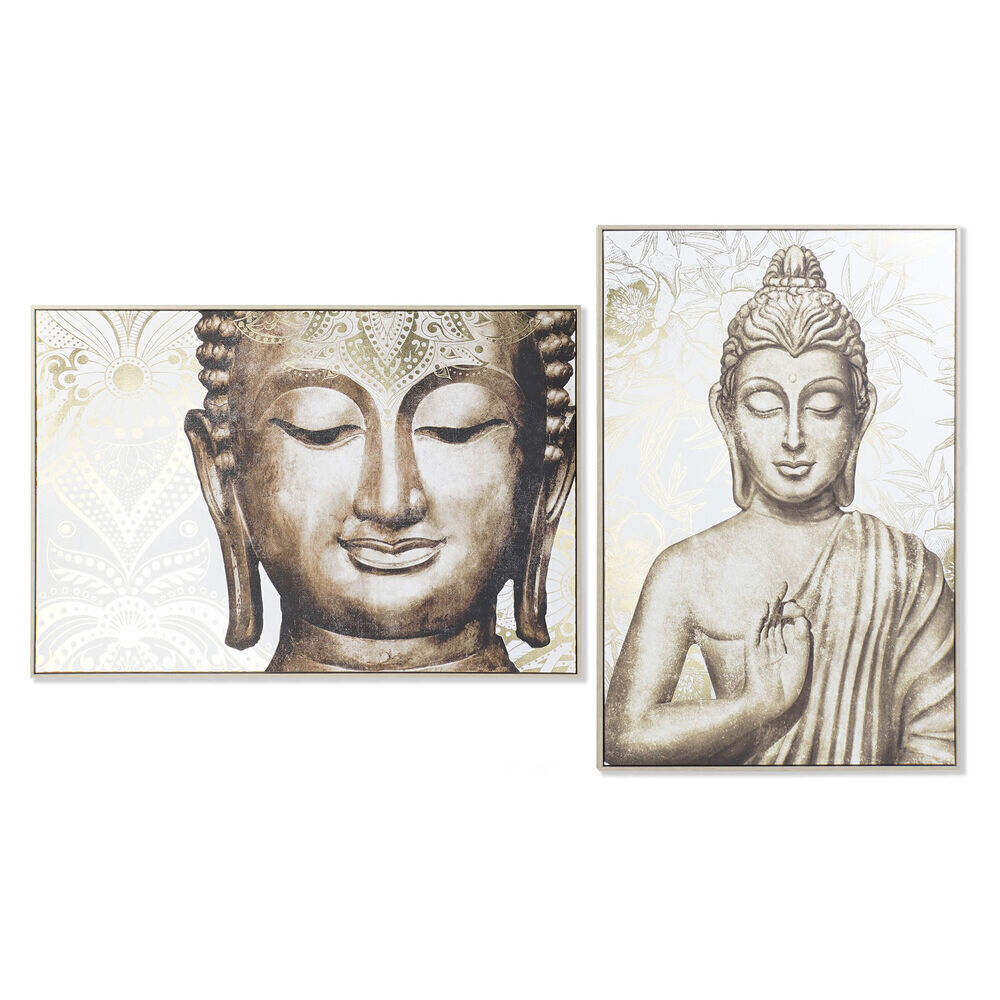 Kuva DKD Home Decor Buddha, 83 x 4,5 x 122,5 cm, 2 kpl. hinta ja tiedot | Taulut | hobbyhall.fi