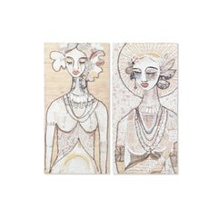 Kuva DKD Home Decor Woman, 60 x 3,7 x 120 cm, 2 kpl. hinta ja tiedot | Taulut | hobbyhall.fi