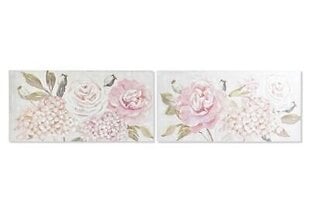 Picture DKD Home Decor Kukat, 120 x 3 x 60 cm, 2 kpl. hinta ja tiedot | Taulut | hobbyhall.fi