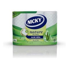 WC-paperi Nature Aloe Vera Nicky, 6 kpl hinta ja tiedot | WC-paperit ja talouspaperit | hobbyhall.fi