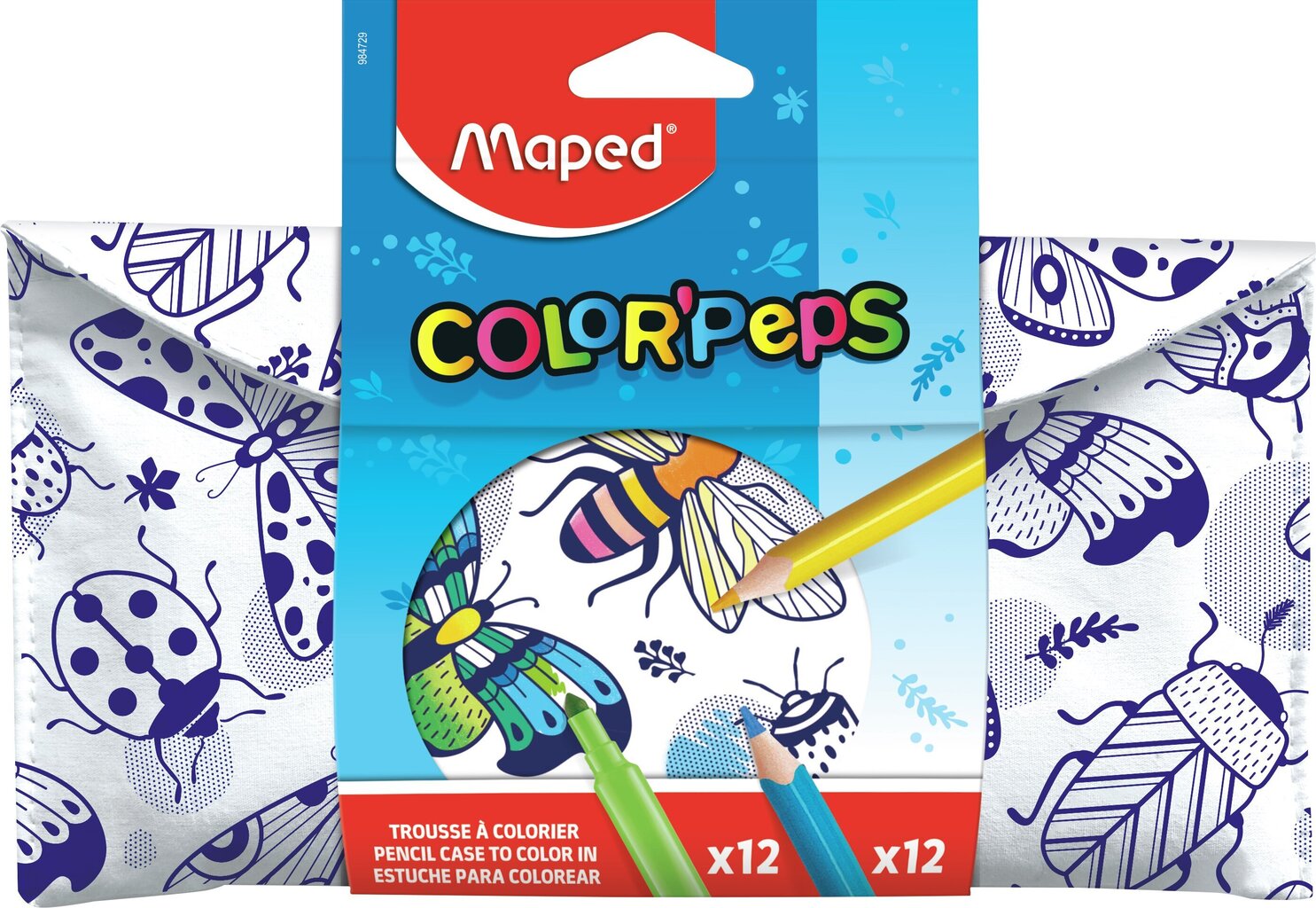 Kynä- ja huopakynäsarja Penale Maped ColorPeps, 24 kpl. hinta ja tiedot | Taide- ja askartelutarvikkeet | hobbyhall.fi