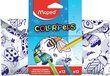 Kynä- ja huopakynäsarja Penale Maped ColorPeps, 24 kpl. hinta ja tiedot | Taide- ja askartelutarvikkeet | hobbyhall.fi