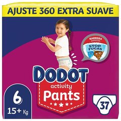 Vaipat Dodot Pants Activity, 15 + kg, koko 6, 36 kpl hinta ja tiedot | Vaipat | hobbyhall.fi