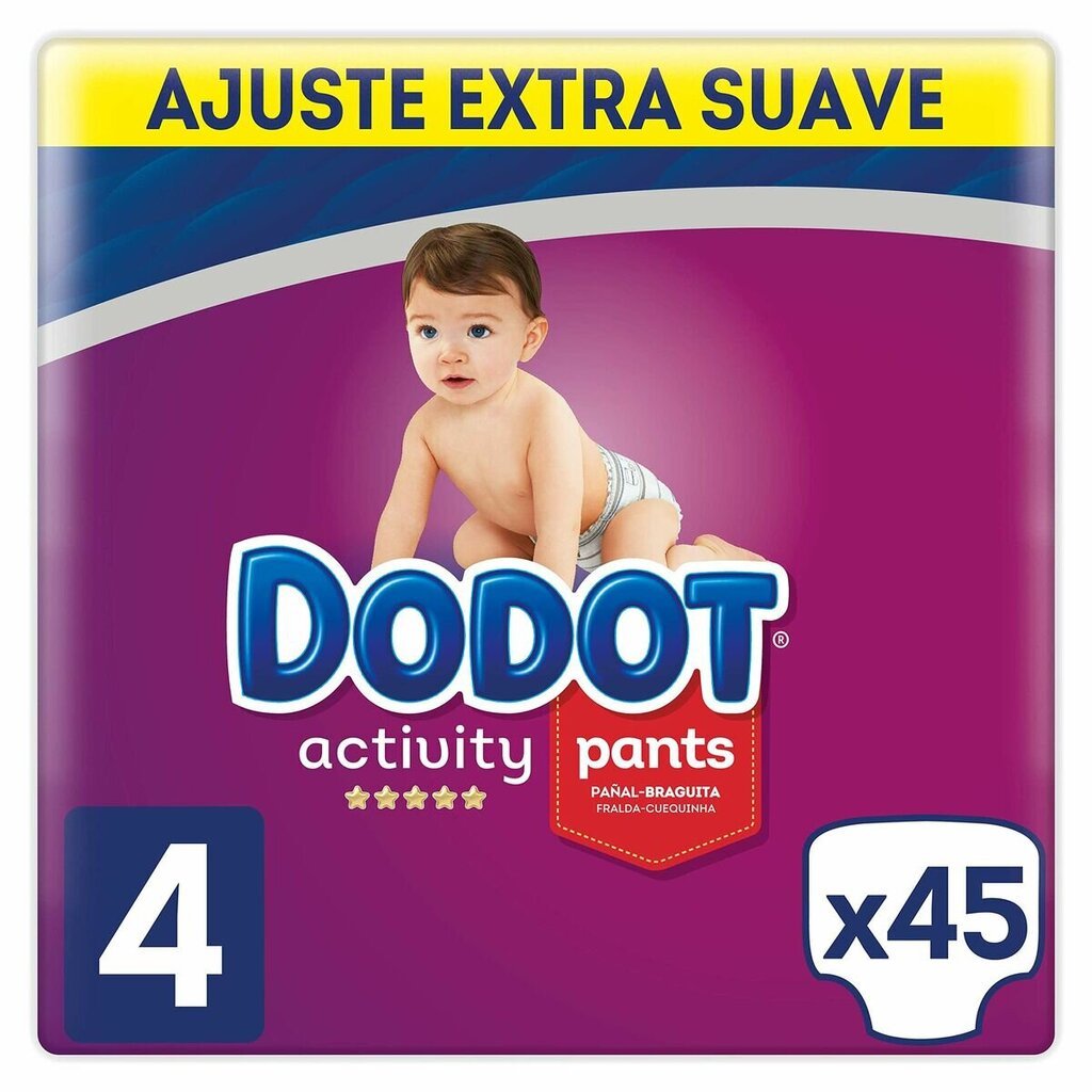 dodot-housut activity 9-15 kg, koko 4, 45 kpl. hinta ja tiedot | Vaipat | hobbyhall.fi