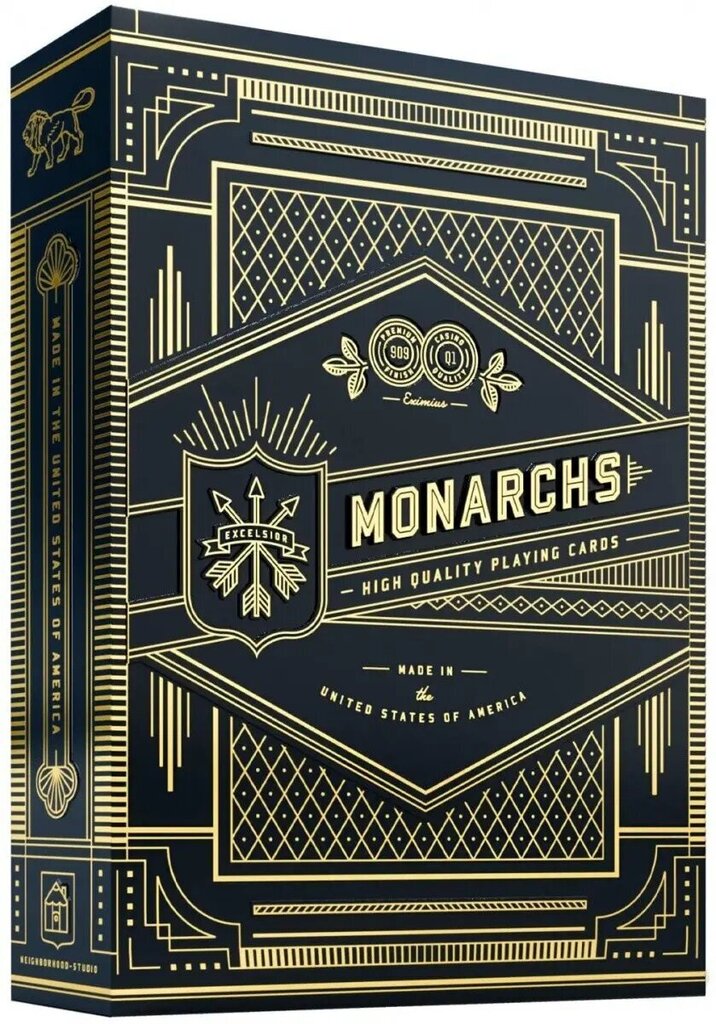 Kortit Monarchs Deck Musta hinta ja tiedot | Lautapelit ja älypelit | hobbyhall.fi