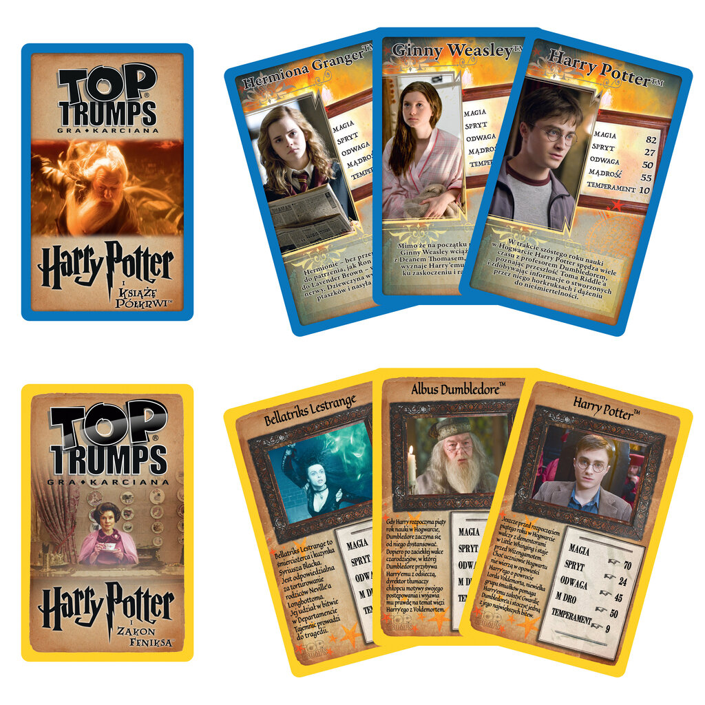 VOITTAVAT TOP TRUMPIt H.P. Hufflepuff tölkki 43915 hinta ja tiedot | Lautapelit ja älypelit | hobbyhall.fi