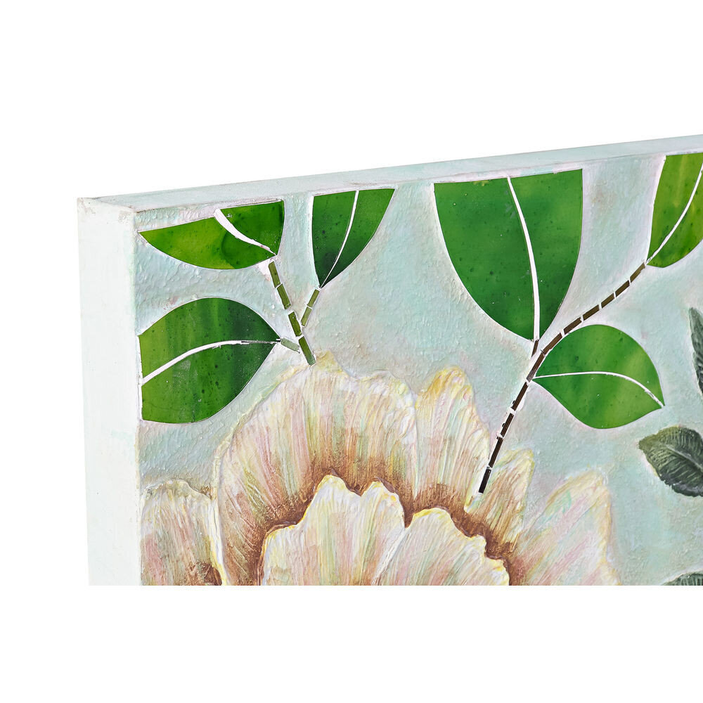 Canvas DKD Home Decor Glass Flowers Canvas (80 x 4 x 120 cm) hinta ja tiedot | Sisustustuotteet | hobbyhall.fi