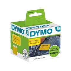 Dymo-tarrat 54 x 101 mm / 2133400 keltainen hinta ja tiedot | Toimistotarvikkeet | hobbyhall.fi