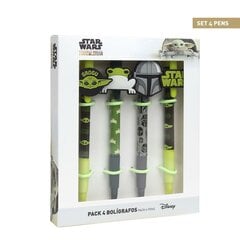 Kynät Star Wars The Mandalorian, 4 kpl. hinta ja tiedot | Toimistotarvikkeet | hobbyhall.fi