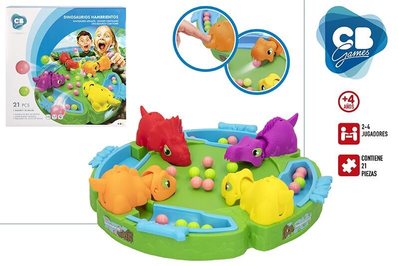 Peli Hungry Hippos Dinosaurs 21 Parts hinta ja tiedot | Lautapelit ja älypelit | hobbyhall.fi