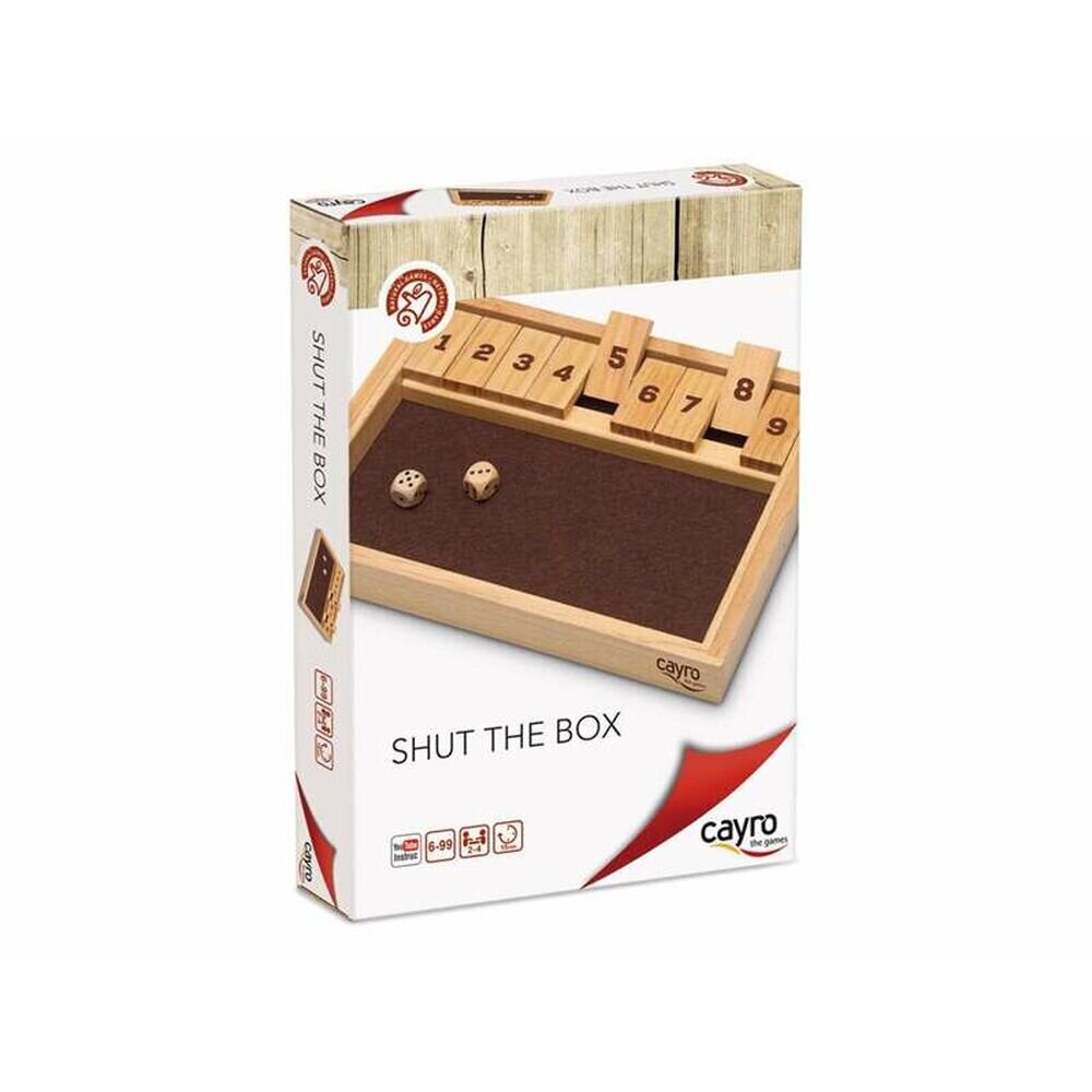 Lautapeli Cayro Shut the Box hinta ja tiedot | Lautapelit ja älypelit | hobbyhall.fi