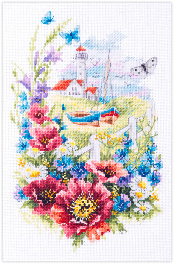 Ristipistopakkaukset Magic Needle "Wild Flowers of the Coast" 210-351 hinta ja tiedot | Kirjontatarvikkeet | hobbyhall.fi