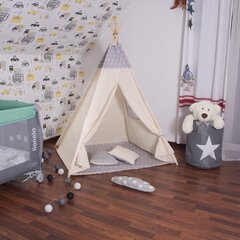 TIP07 TÄHTÄ TIPI TELTA HARMAA hinta ja tiedot | Lasten leikkimökit ja -teltat | hobbyhall.fi