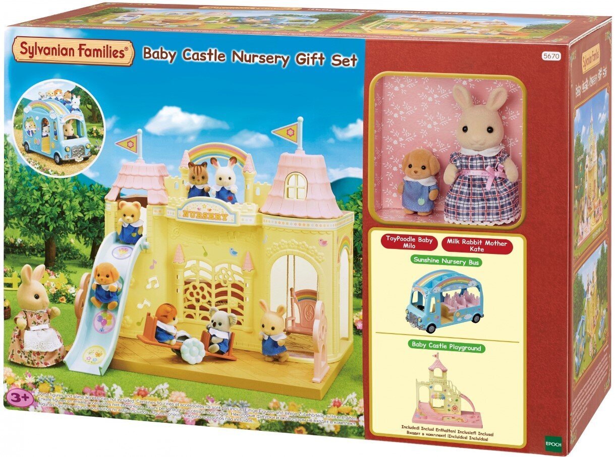 Sylvanian Families Baby Castle Nursery Gift Set 05670 hinta ja tiedot | Tyttöjen lelut | hobbyhall.fi