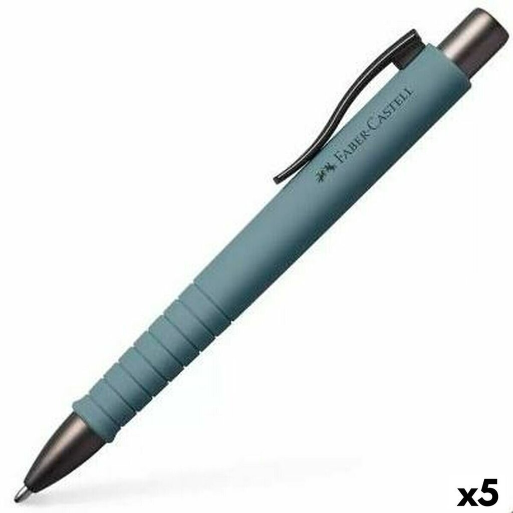 Kynä Faber-Castell Poly Ball XB, harmaa, 5 kpl hinta ja tiedot | Kirjoitusvälineet | hobbyhall.fi