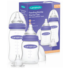 LANSINOH Pullo anti-colic 160ml + 240ml + 3 tuttipulloa hinta ja tiedot | Toimistotarvikkeet | hobbyhall.fi