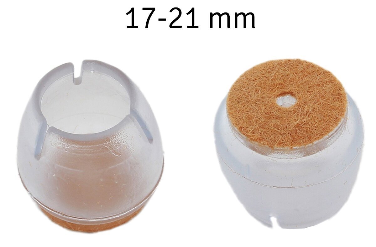 Huonekalujen jalkojen suojat 17-21 mm, 16 kpl hinta ja tiedot | Muut huonekalutarvikkeet | hobbyhall.fi