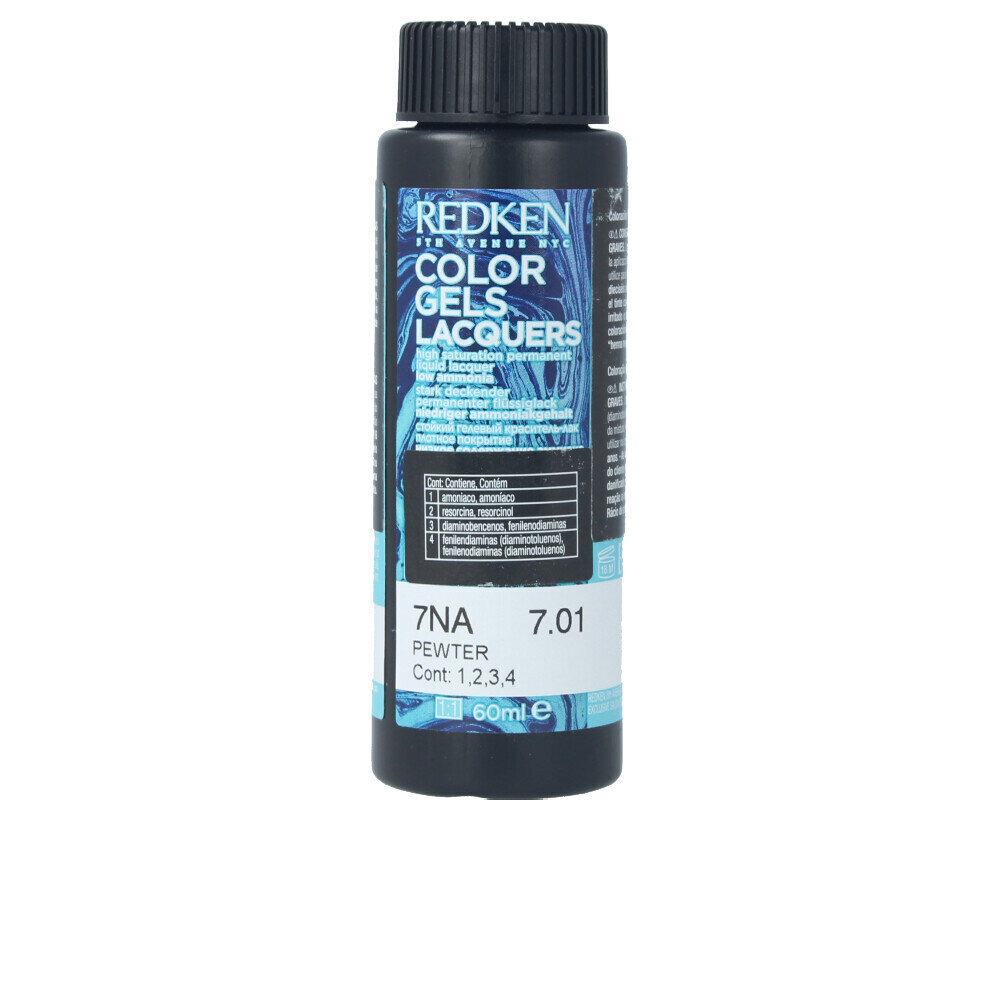 Pysyvä väriaine Redken Color Gel Lacquers 7NA-pewter 3 x 60 ml Neste hinta ja tiedot | Hiusvärit | hobbyhall.fi