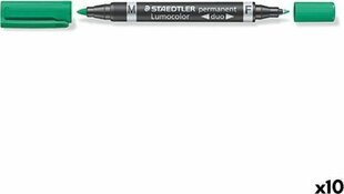 Pysyvä tussi Lumocolor Staedtler, vihreä, 10 kpl. hinta ja tiedot | Toimistotarvikkeet | hobbyhall.fi