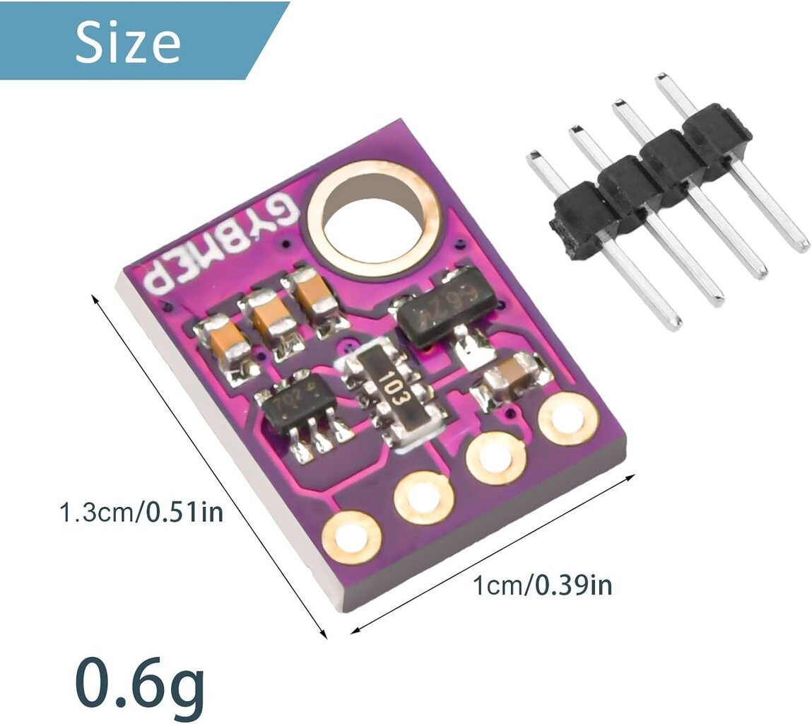 BME280-5V Digitaalinen tarkkuusanturi hinta ja tiedot | Mikrokontrollerit | hobbyhall.fi