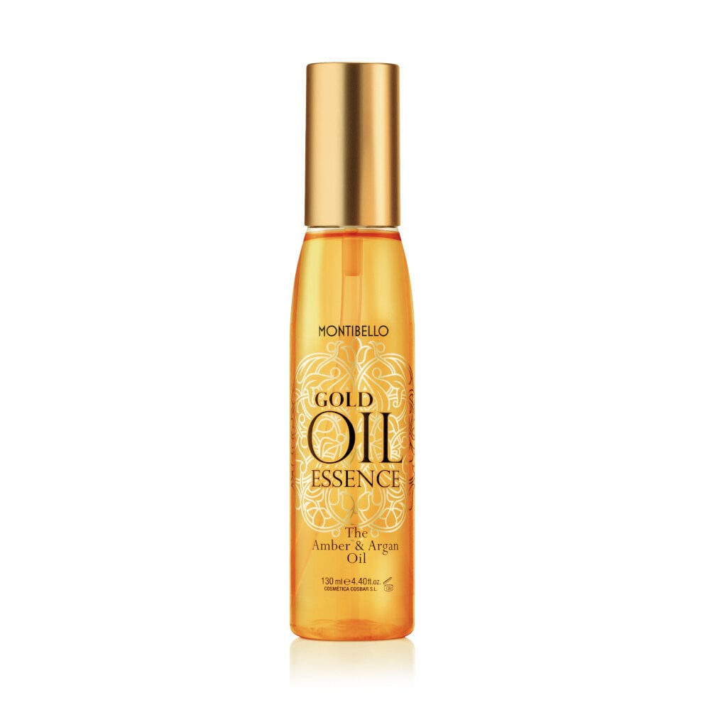 Montibello Gold Oil Essence, Amber-Argan Hair Oil, 130mlMontibello Gold Oil Essence, Meripihka-Argan-hiusöljy, 130ml hinta ja tiedot | Naamiot, öljyt ja seerumit | hobbyhall.fi