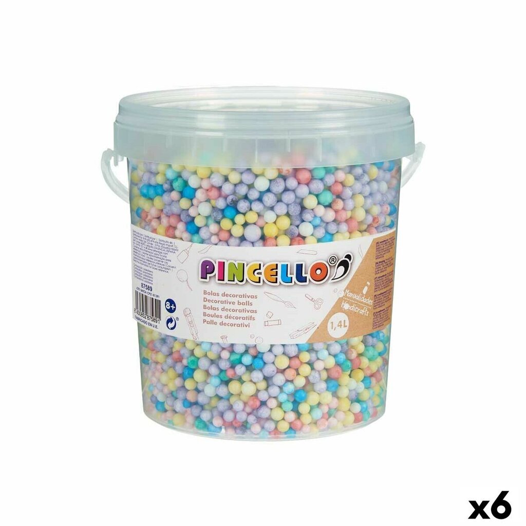 Polystyreenipallot Pincello, 6 kpl hinta ja tiedot | Koristeet ja tarrat | hobbyhall.fi