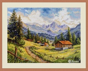 Ristipistopakkaus "Chamonix Valley" 30x39, 5 SK243 hinta ja tiedot | Kirjontatarvikkeet | hobbyhall.fi