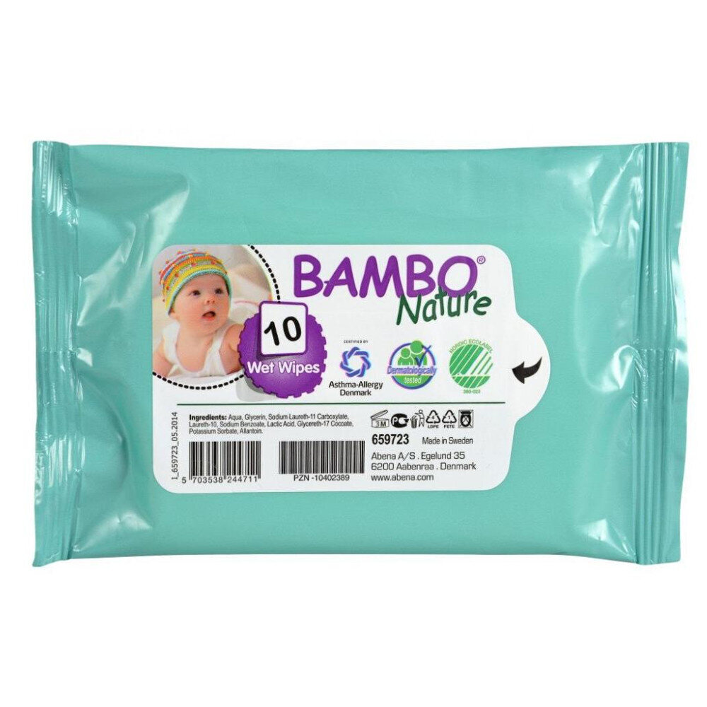 Bambo Nature Kosteuspyyhkeet 10 kpl hinta ja tiedot | Vauvojen kosteuspyyhkeet | hobbyhall.fi