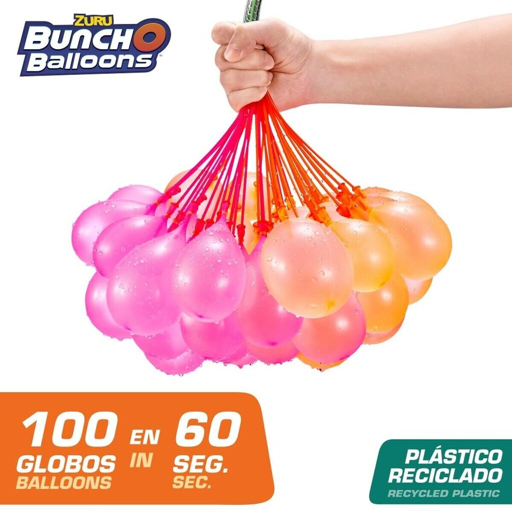 Vesiilmapallot adapterilla Zuru Bunch-o-Balloons, eri värejä, 24 v. hinta ja tiedot | Hiekkalelut ja rantalelut | hobbyhall.fi